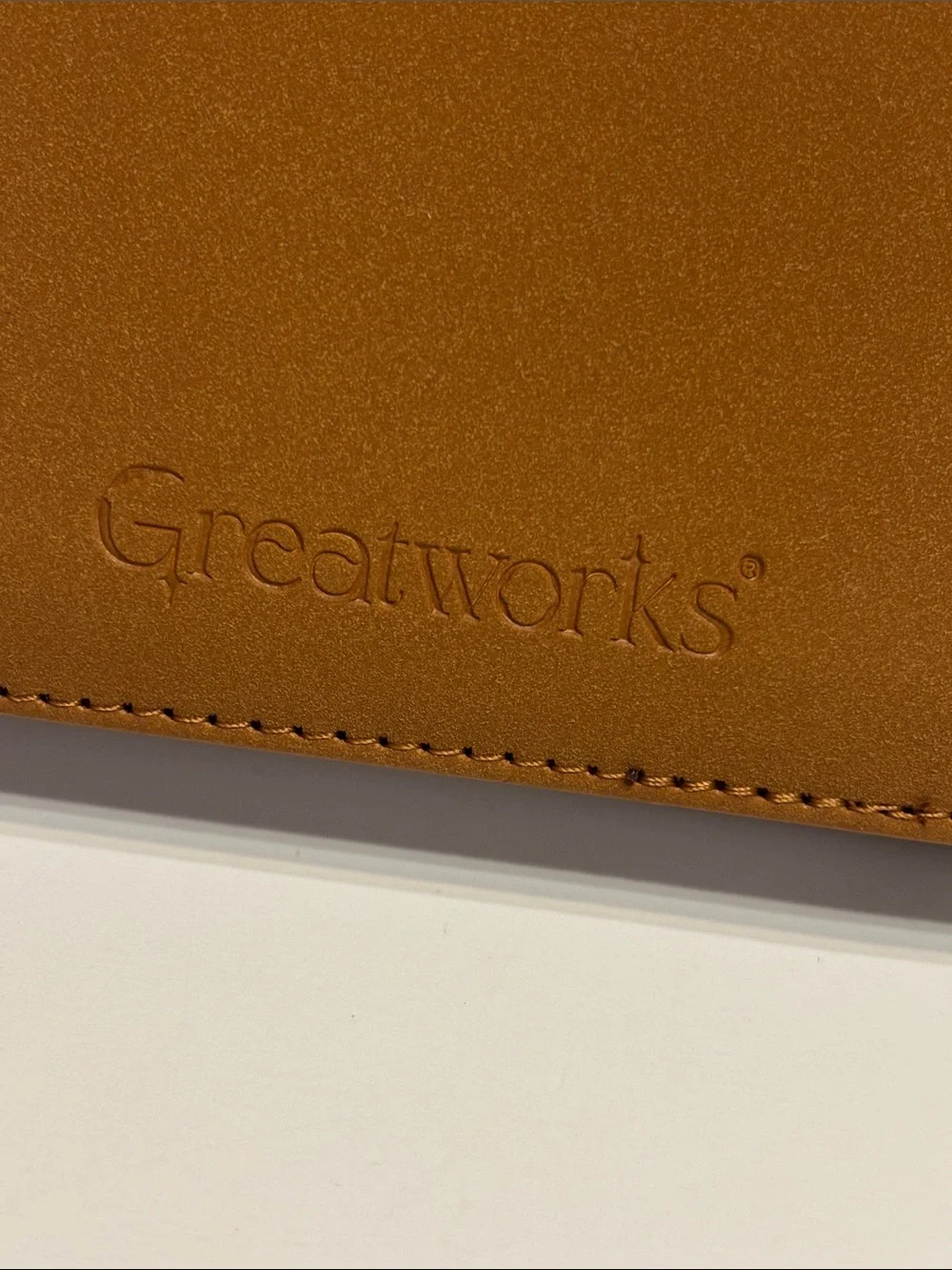 Greatworks Tan Padded Leatherette Journal